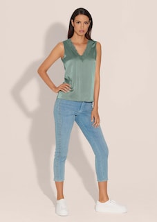 Stretch silk camisole top thumbnail 2