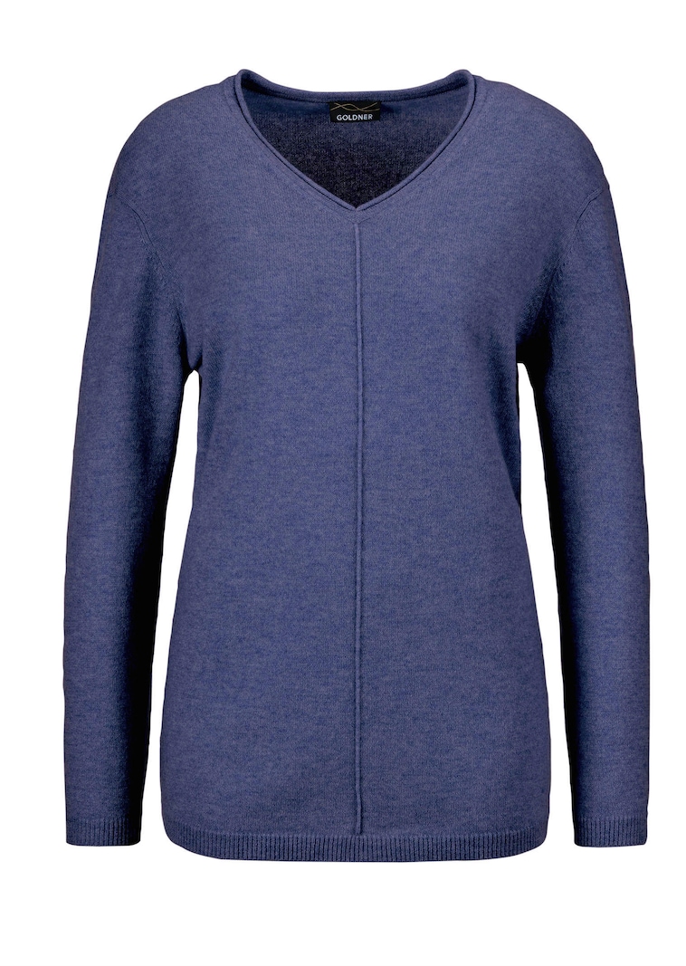 V-päänteinen kashmirneule