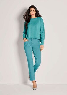 Kurzer Oversize-Pullover mit Kaschmir thumbnail 2