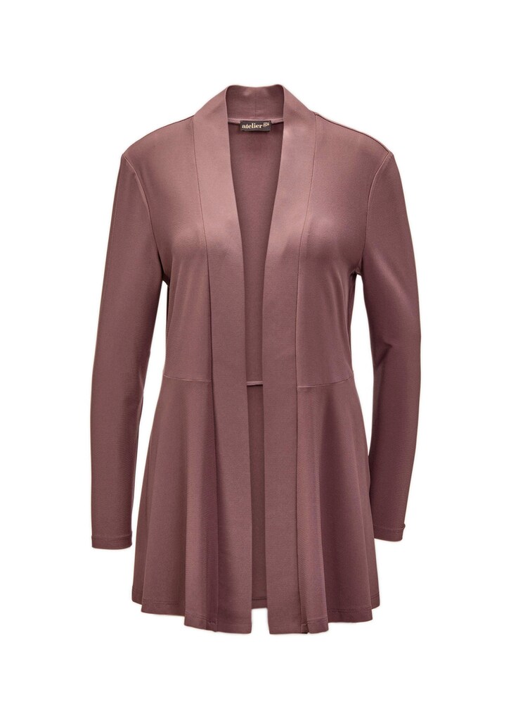 Weich fallende Jersey-Longjacke