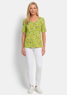 T-shirt en viscose avec un imprimé all-over frais thumbnail 2