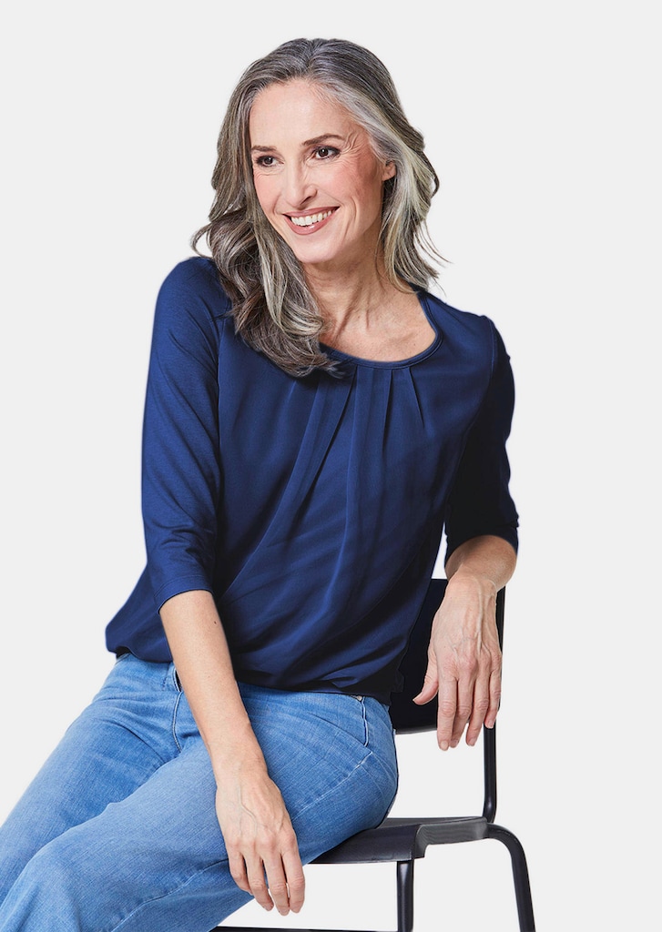 Gepflegtes Shirt in eleganter Blusen-Optik