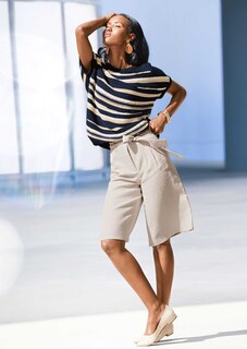 Sommerpullover in edlem Streifen-Muster thumbnail 2