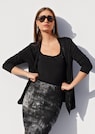 Verschlusslose Shirtjacke mit funkelnden Steinchen thumbnail 7