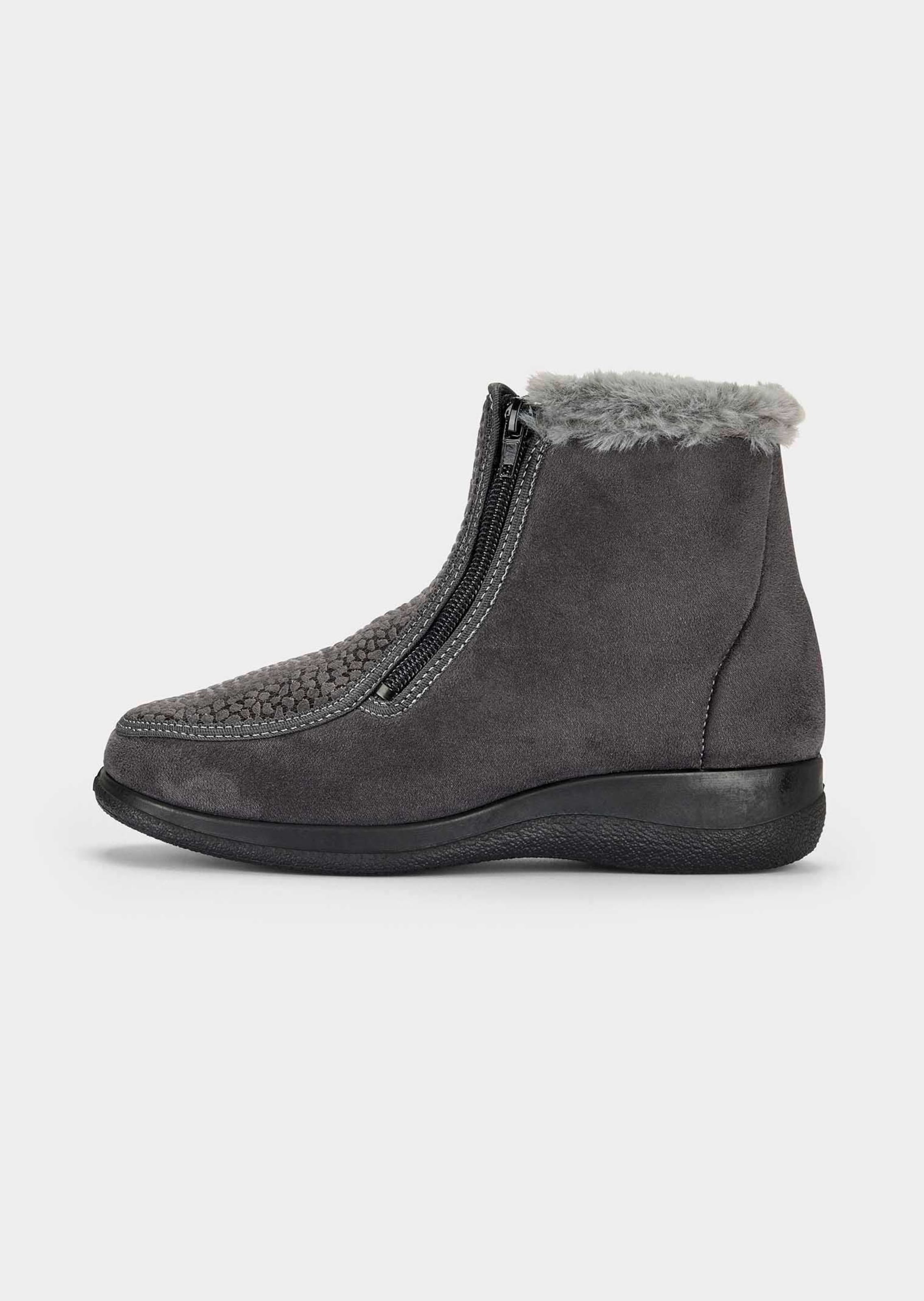 Hallux-Stiefeletten mit zwei Reißverschlüssen