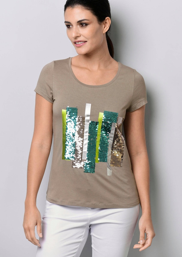 Shirt mit Druck im Vorderteil