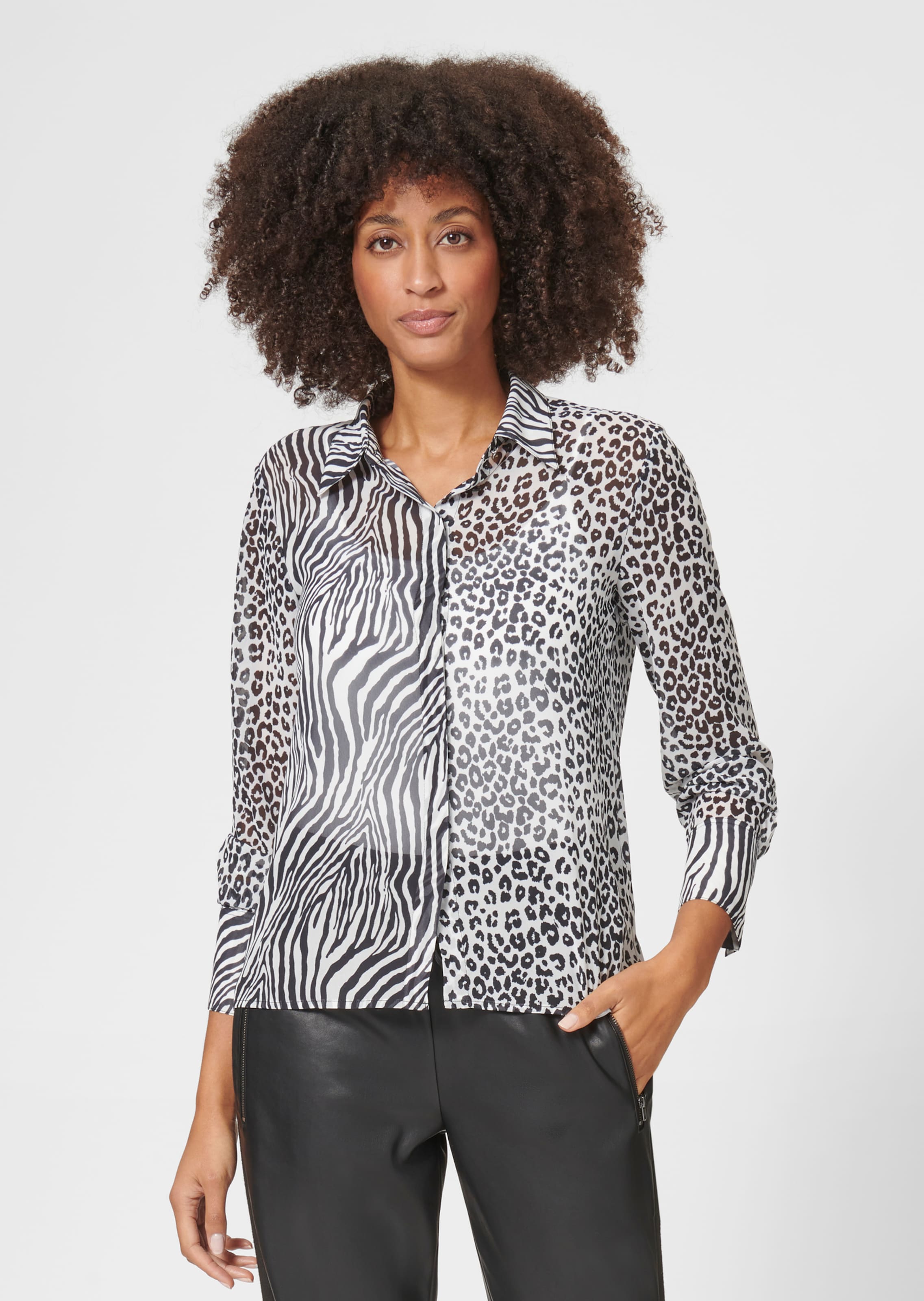 Bluse im Animaldessin