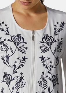 Lounge-Jacke mit eleganter Stickerei thumbnail 5