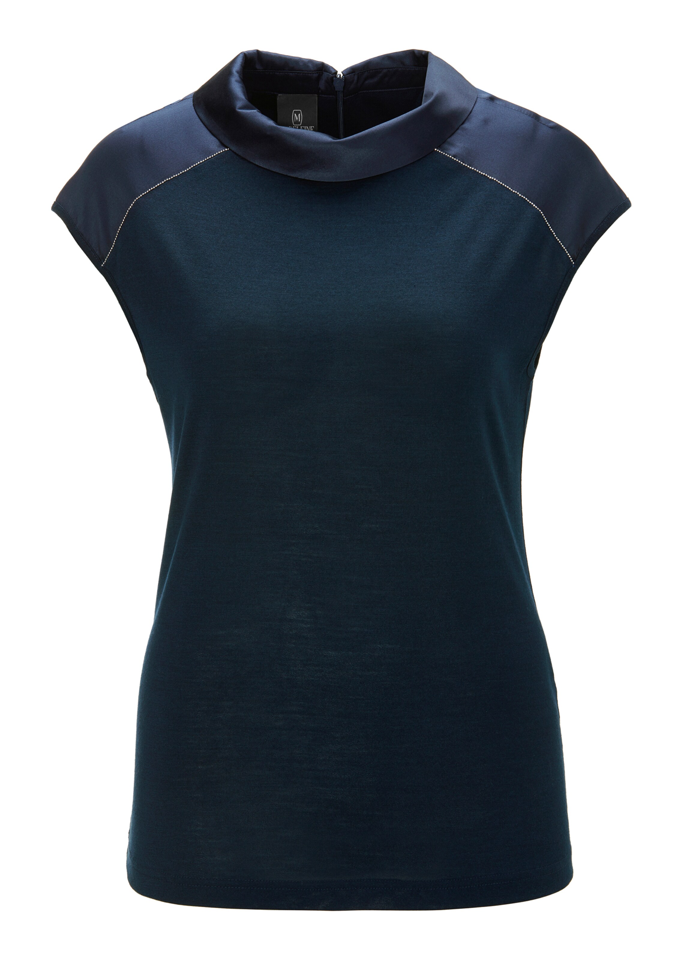 Shirt mit Umschlagkragen und Glanzakzenten