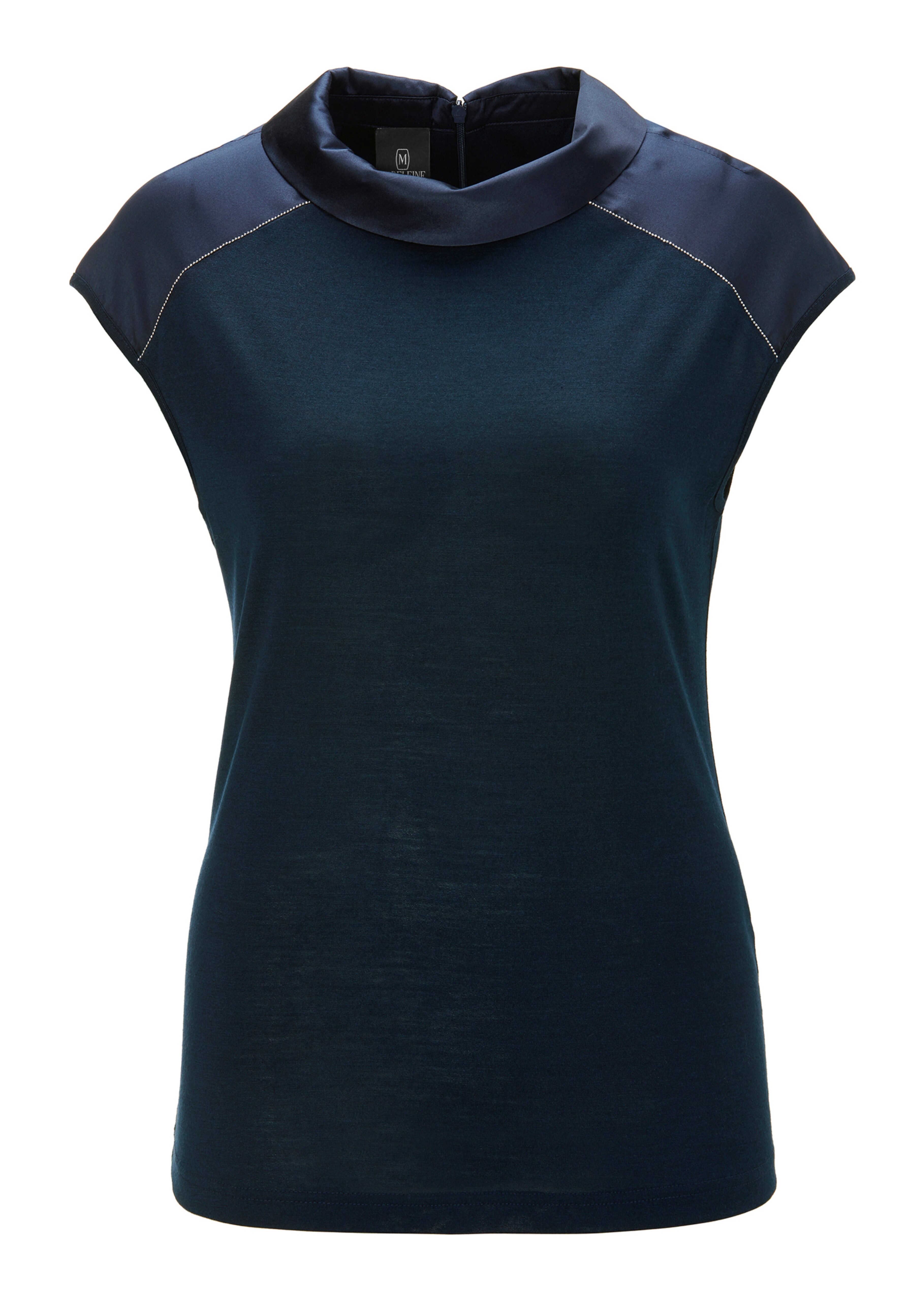 Shirt mit Umschlagkragen und Glanzakzenten