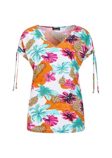 Jersey-Shirt mit Raffung an der Schulter thumbnail 6