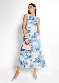 Ärmelloses Sommerkleid mit ausgestellter Rockform thumbnail 7