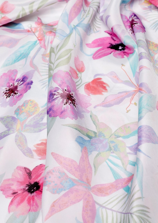 Gedessineerde blouse van onderhoudsvriendelijk polyester 7