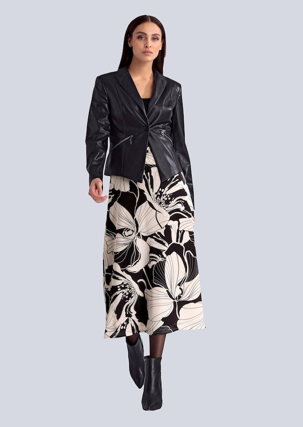 Rock mit femininem Blütenprint 1