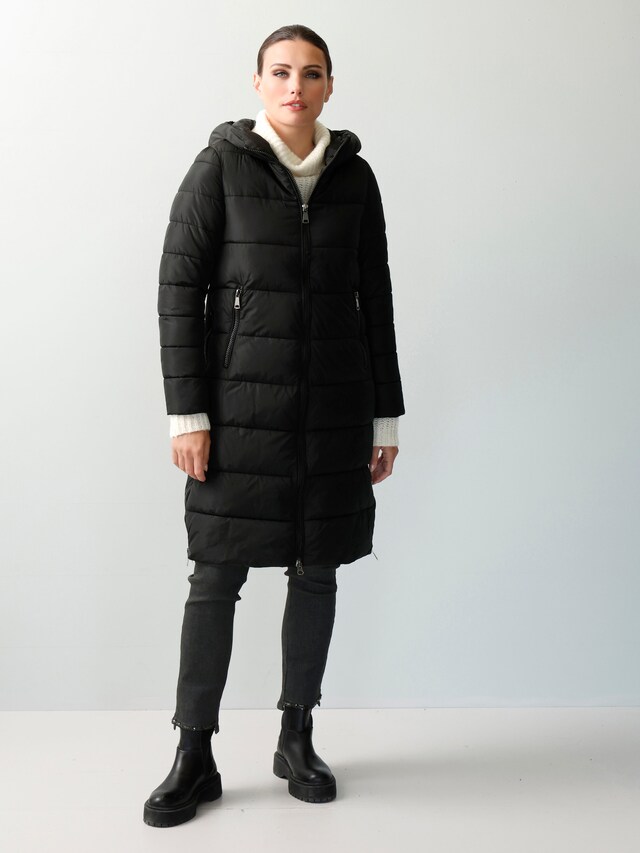 Steppmantel mit Kapzue