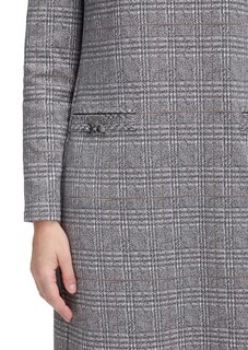Jerseykleid aus Karo-Jacquard thumbnail 5