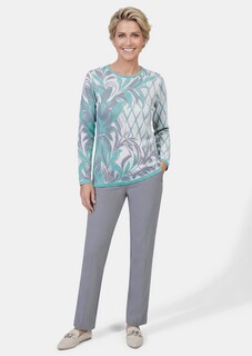 Onderhoudsarme tricot pullover met katoen thumbnail 2