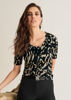 Rundhals-Shirt mit edlem Print thumbnail 7