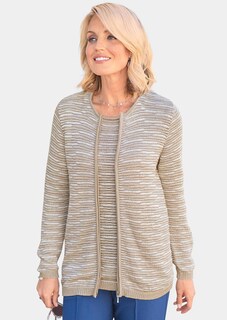 Mooi tricot jasje met structuurtricot thumbnail 1