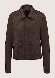 Leichter Jerseyblazer mit Waffeloptik thumbnail 6