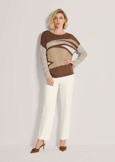 Rundhals-Pullover mit Intarsien thumbnail 2