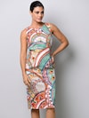 Kleid mit allover Druck thumbnail 1