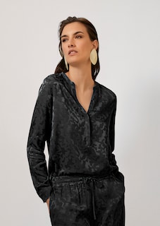 Lange Jacquard-Bluse thumbnail 7