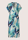 Zomerjurk met grafische print en strikceintuur thumbnail 6