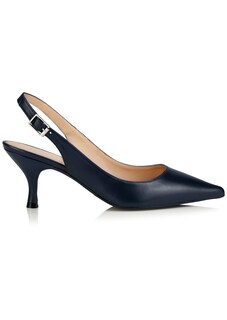 Leder-Slingpumps mit verstellbaren Fersenriemchen thumbnail 4