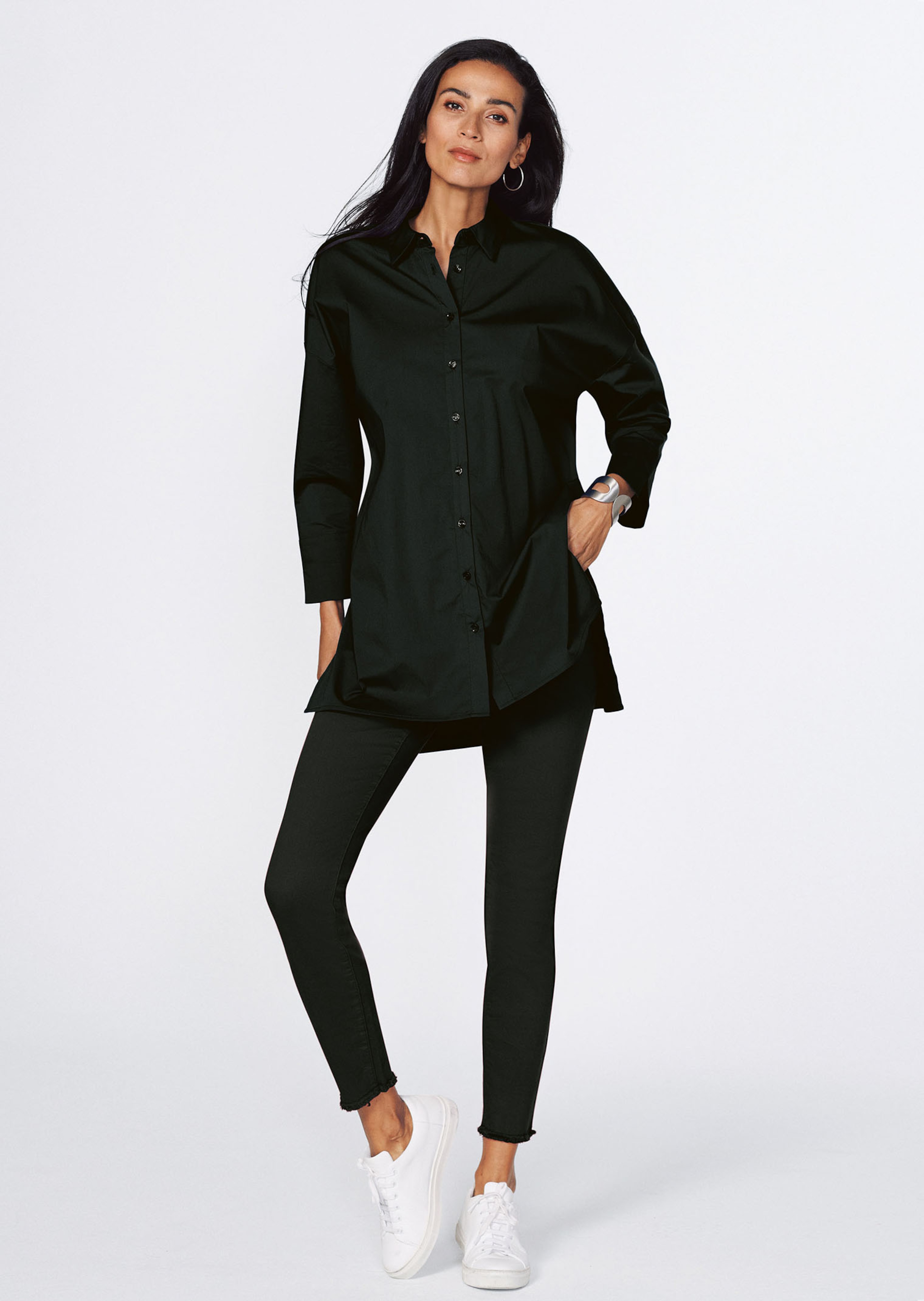 Casual long blouse shirt