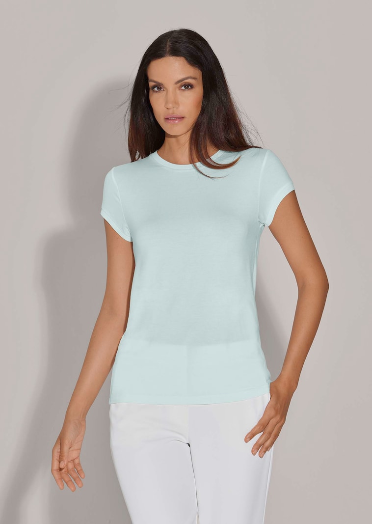 Jersey-Shirt mit Kappärmeln