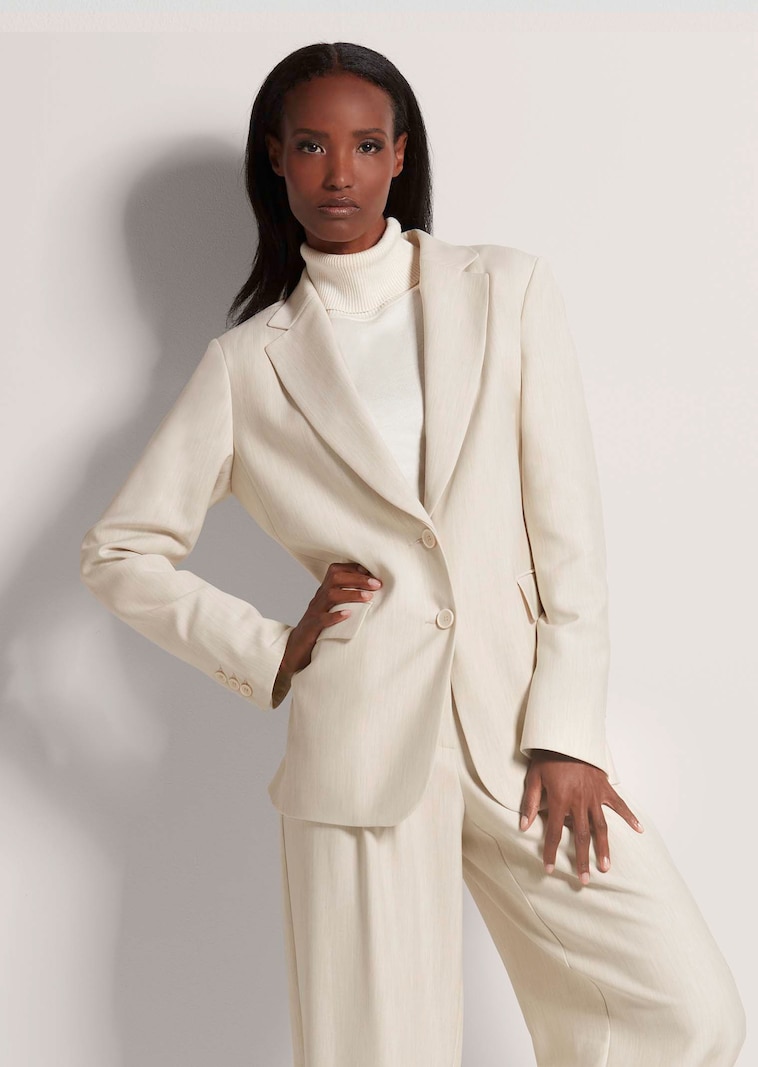 Einreihiger Blazer mit Stretchanteil