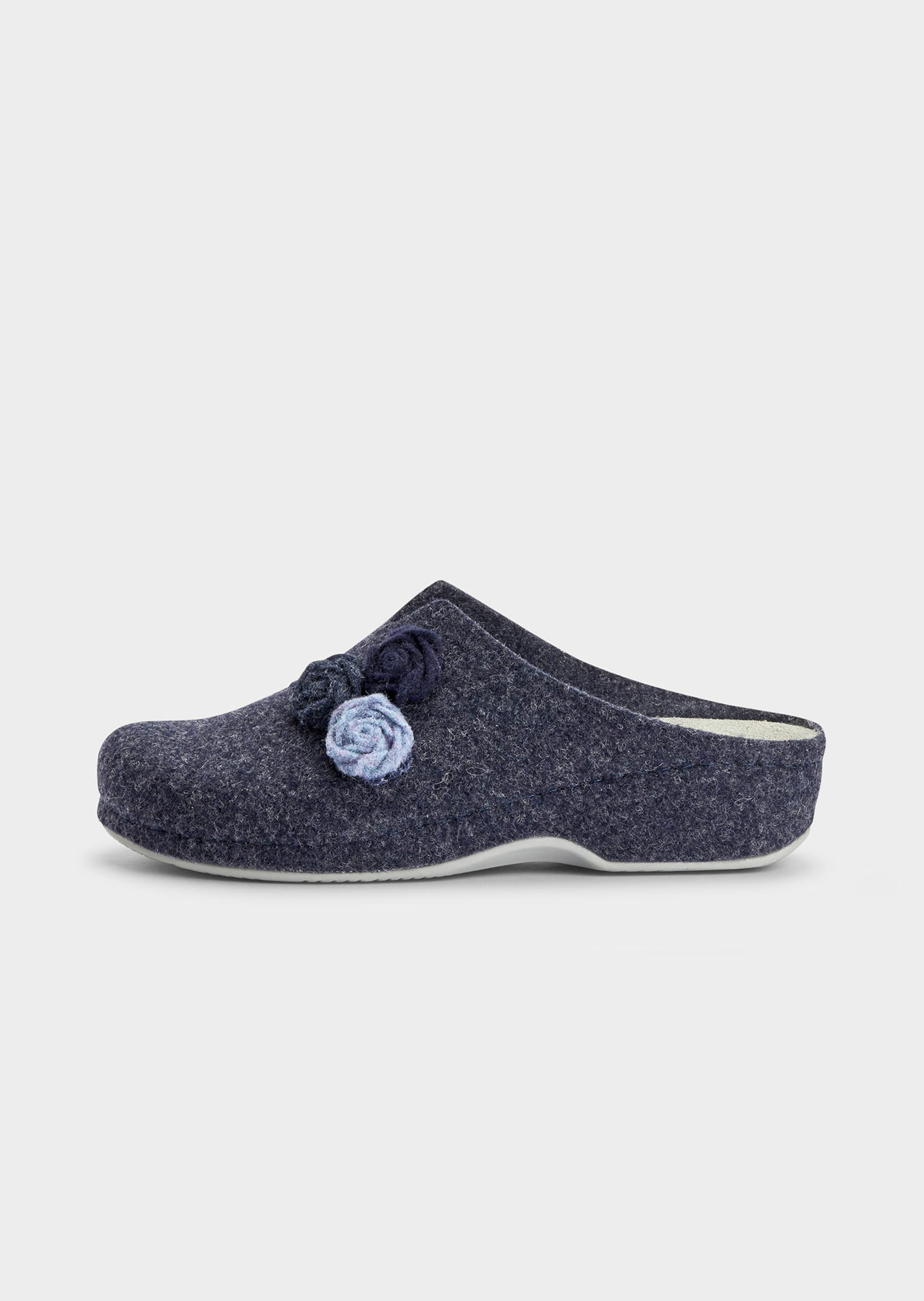 Filzpantoffeln mit rutschfester Sohle