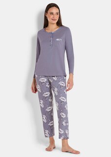 Pyjama mit Blumendruck thumbnail 1