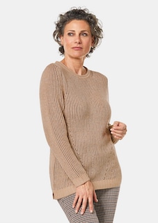 Pull en tricot structuré et fil métallisé thumbnail 1