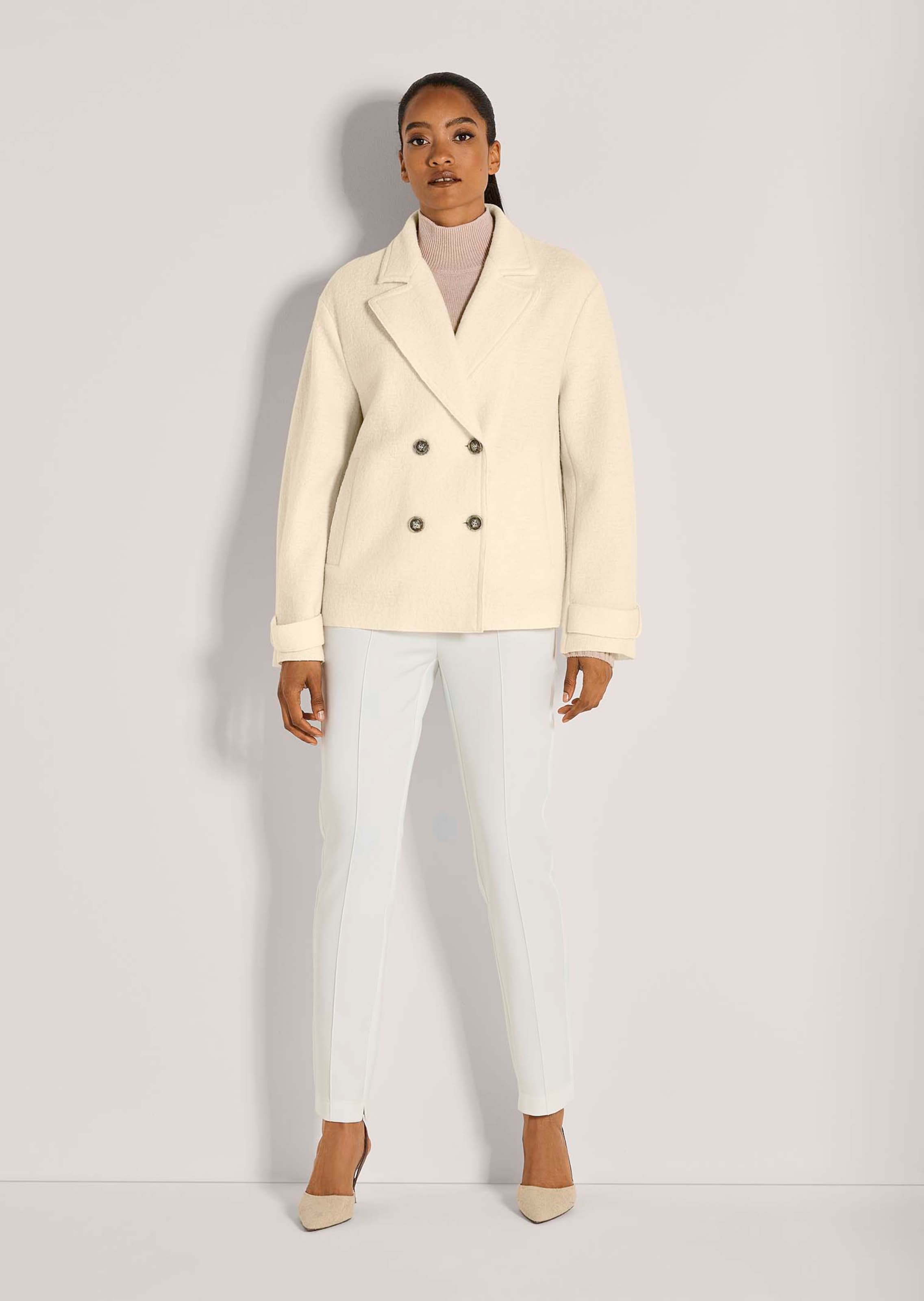 New wool jacket in natural white | MADELEINE Fashion