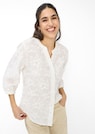Baumwollbluse mit aufgesetzten Blüten thumbnail 1