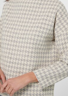 Sweatshirt with pepita pattern thumbnail 5