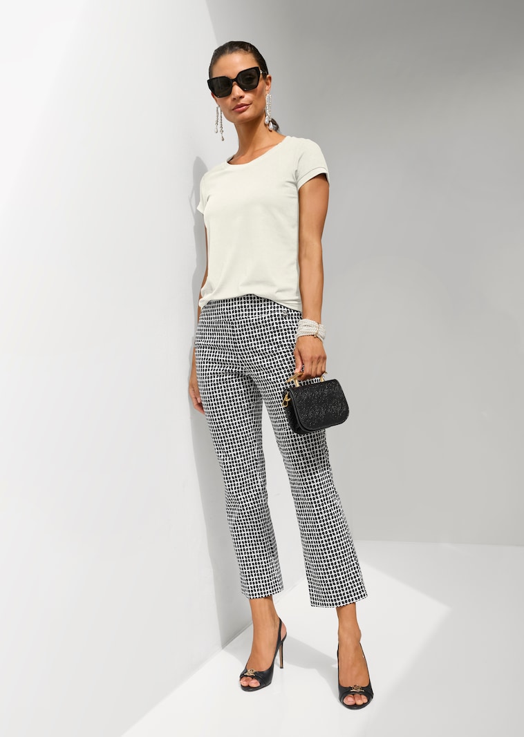 Jersey-Shirt mit Kappärmeln