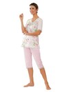 Pyjama à manches courtes motif à fleurs thumbnail 1