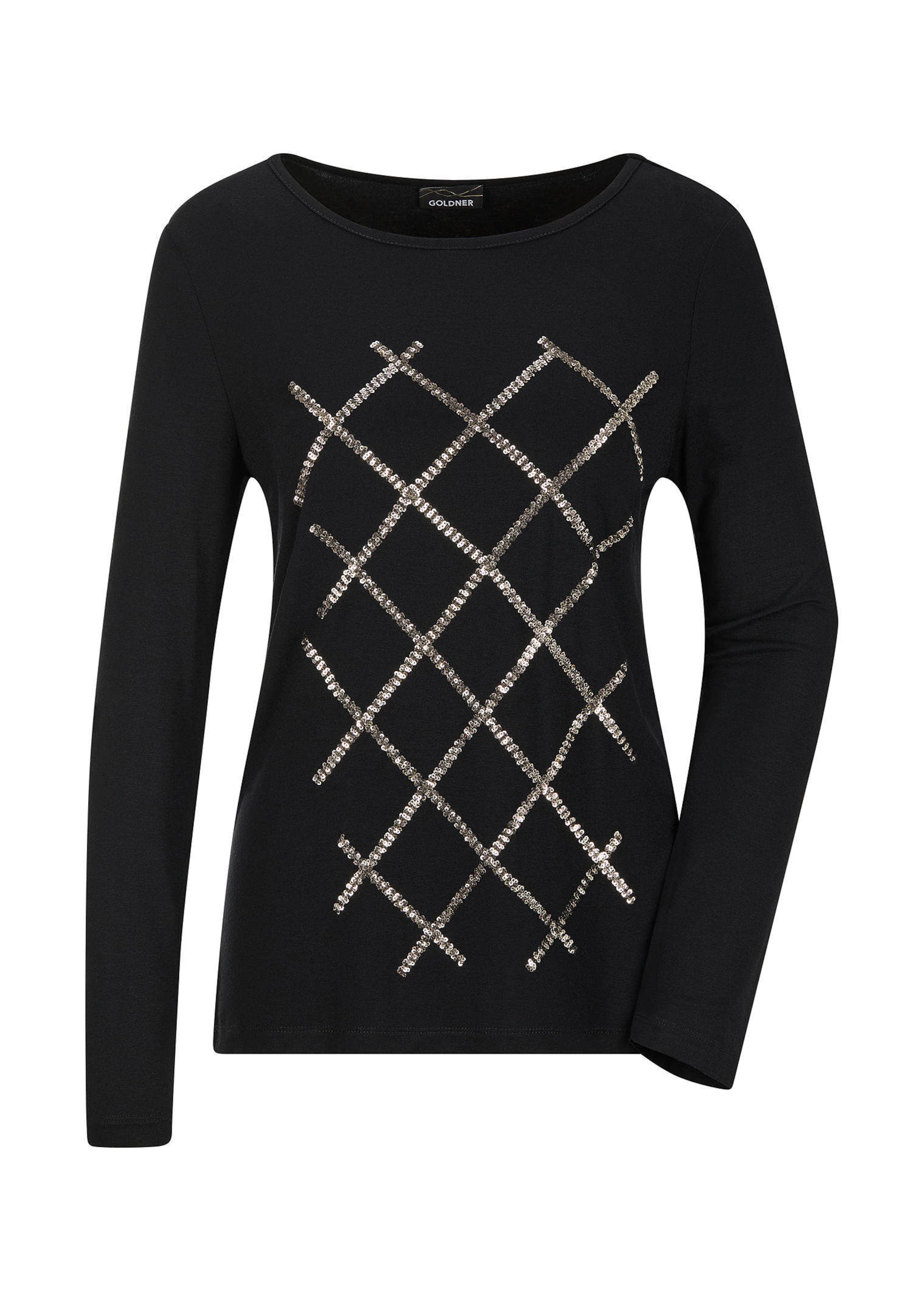 Jersey-Shirt mit Pailletten