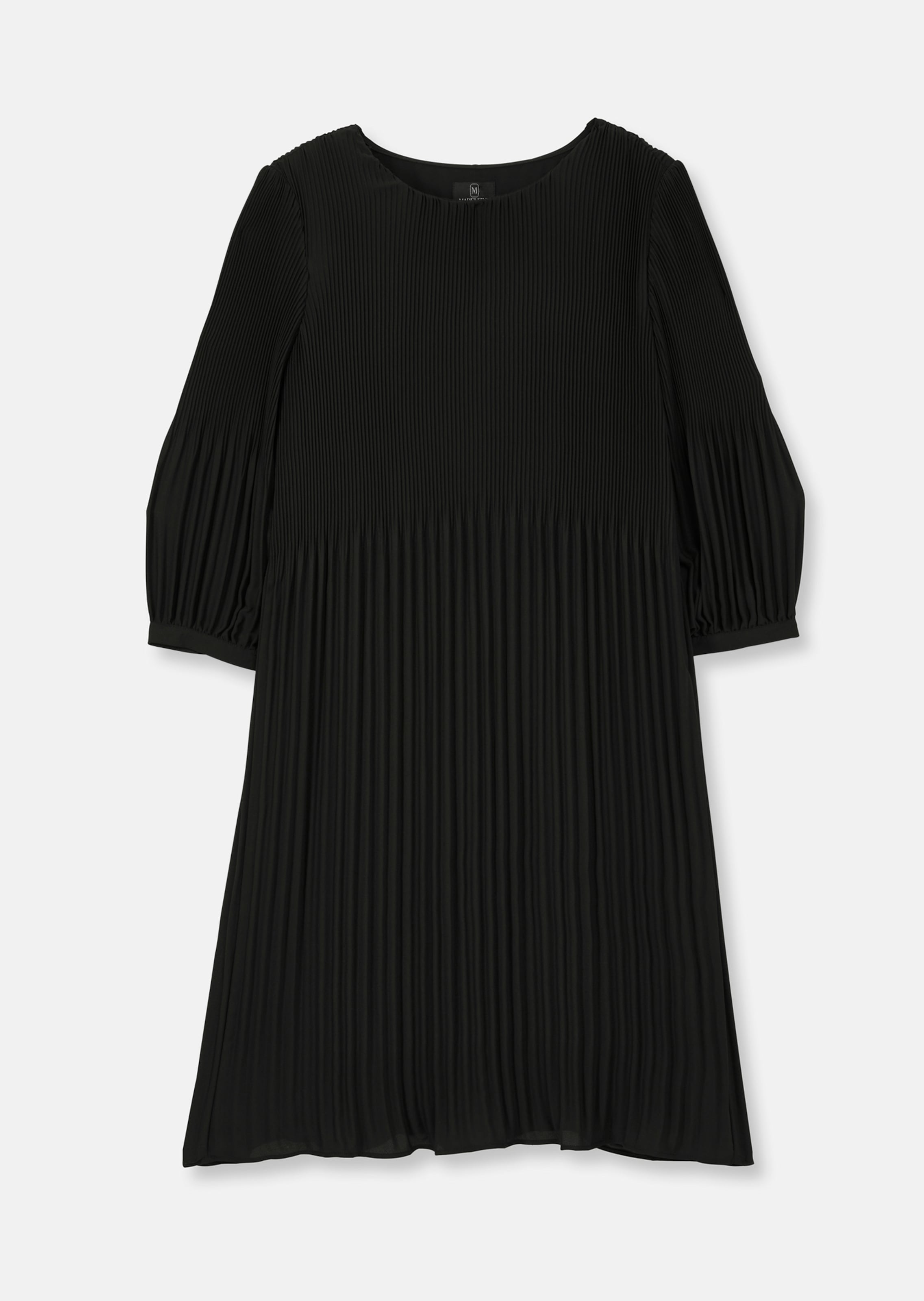 Schwungvolles Plissee-Kleid – unifarben oder bedruckt