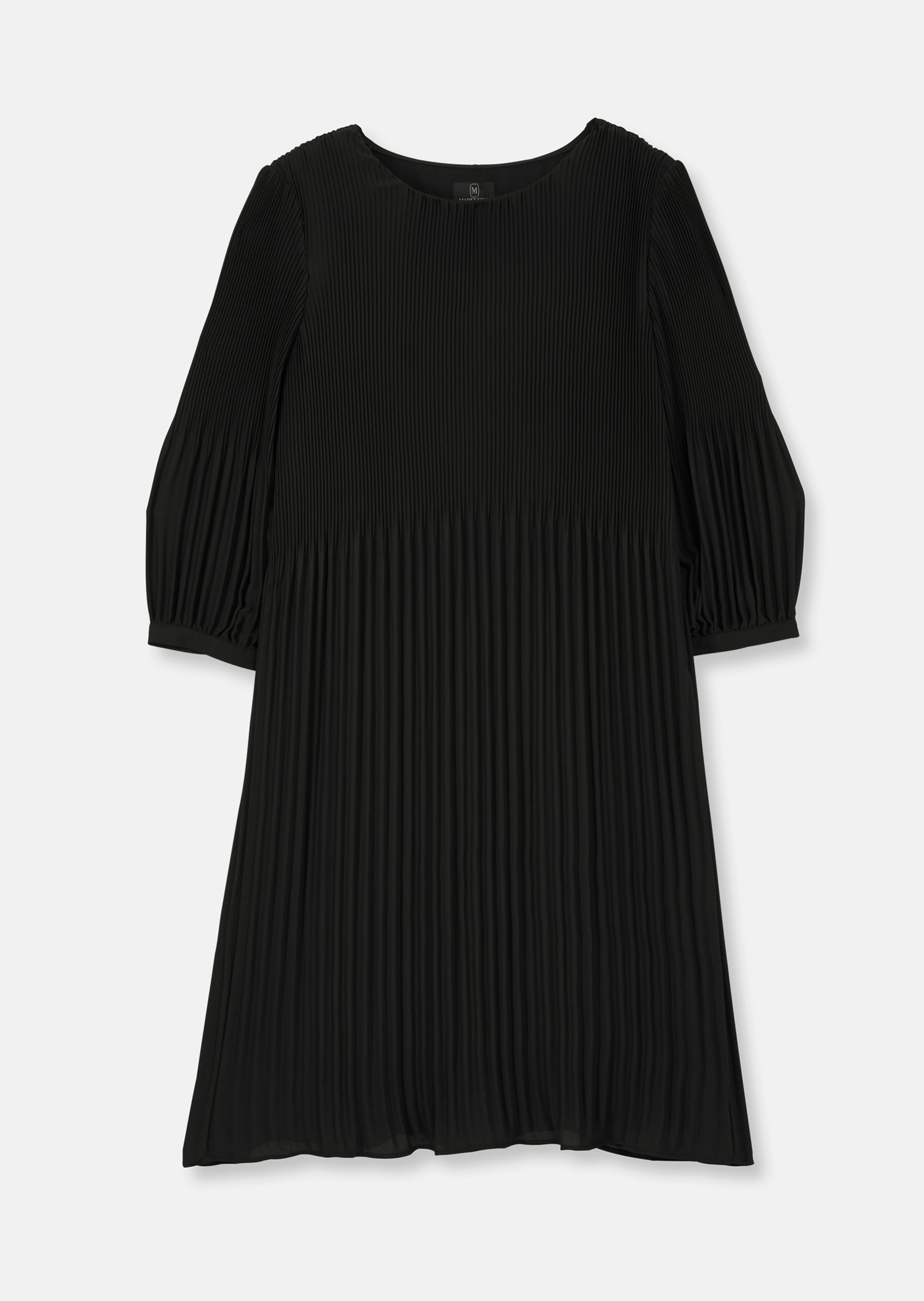 Schwungvolles Plissee-Kleid – unifarben oder bedruckt