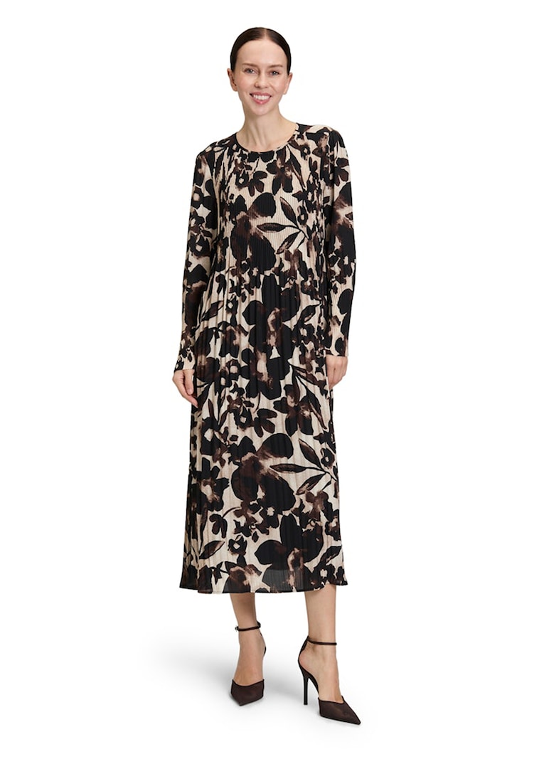 Plisseekleid mit hübschem Blütenprint