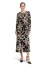 Robe plissée avec imprimé floral séduisant thumbnail 1