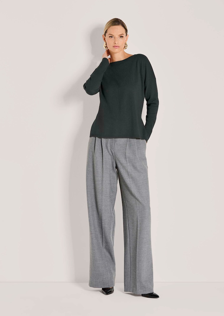 Feinstrick-Pullover aus reinem Kaschmir