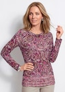 T-shirt à manches longues en jersey de viscose thumbnail 1