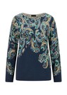 Feinstrickpullover mit Paisley-Muster thumbnail 6