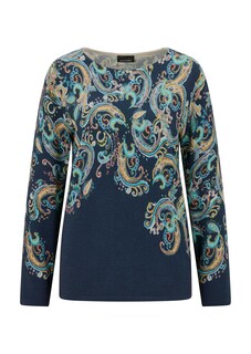 Feinstrickpullover mit Paisley-Muster thumbnail 6