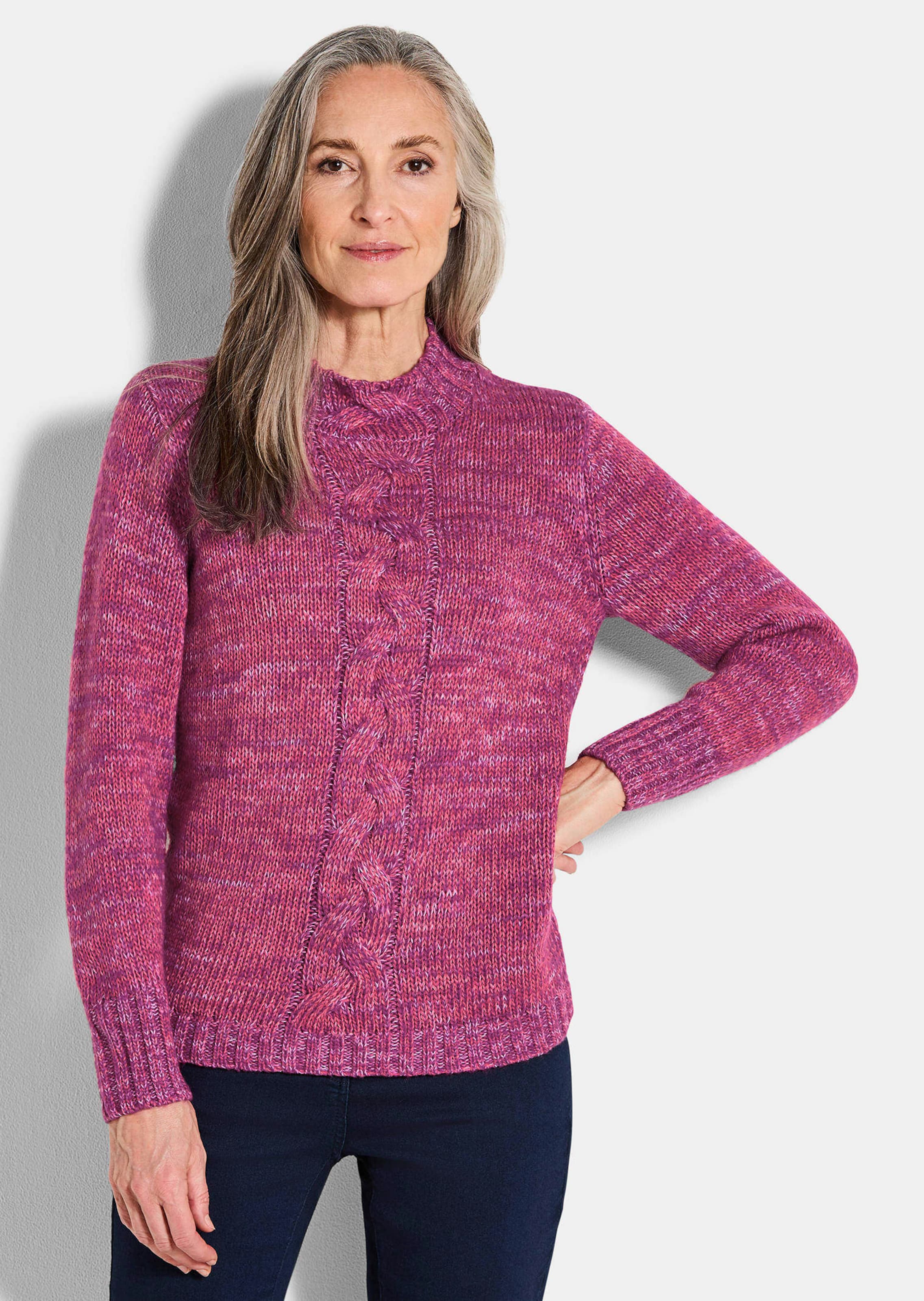 Pull en maille torsadée